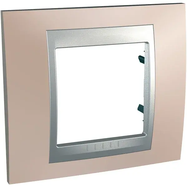 Schneider Electric - MGU66.002.096 - Unica Top 1g Frame Onyx Copper-Alum - 1