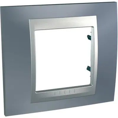 Schneider Electric - MGU66.002.097 - Unica Top 1g Frame Metal Grey-Alum - 1