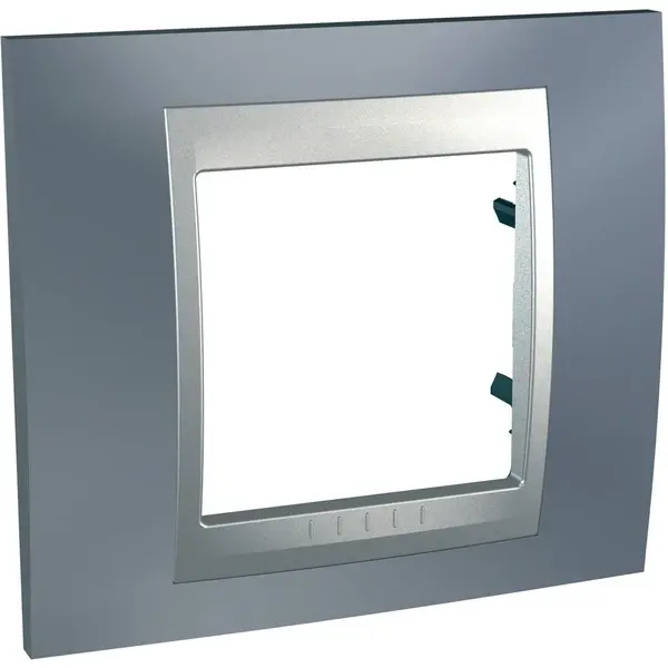 Schneider Electric - MGU66.002.097 - Unica Top 1g Frame Metal Grey-Alum - 1
