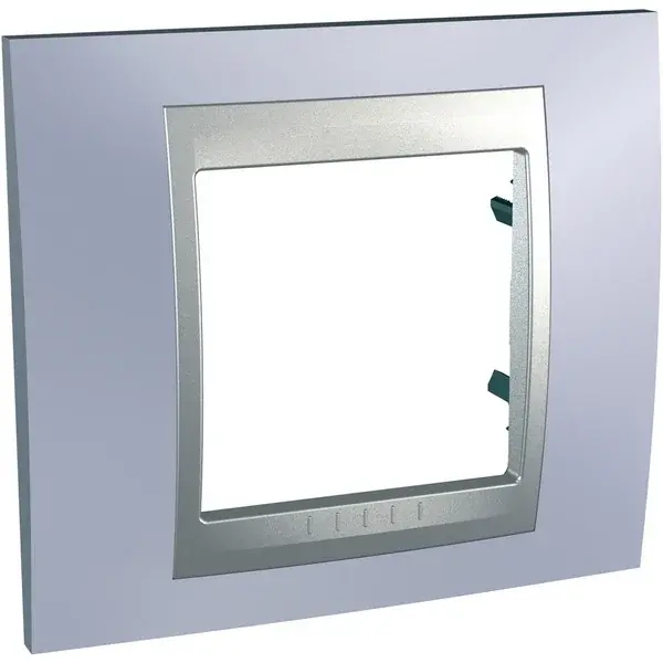 Schneider Electric - MGU66.002.098 - 1G OUTER PLATE ALUM BLUE BERYL - 1