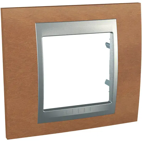 Schneider Electric - MGU66.002.0M2 - Unica Top 1g Frame Cherry Tree-Alum - 1