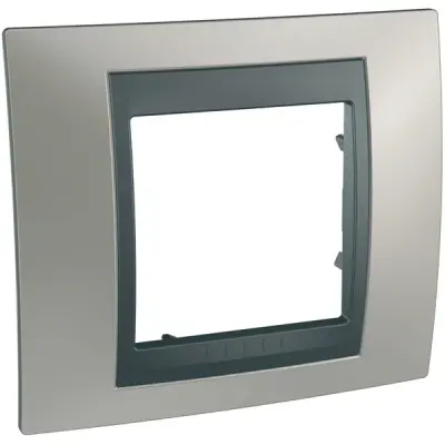 Schneider Electric - MGU66.002.239 - Unica Top 1g Frame Matt Nickel-Graphite - 1