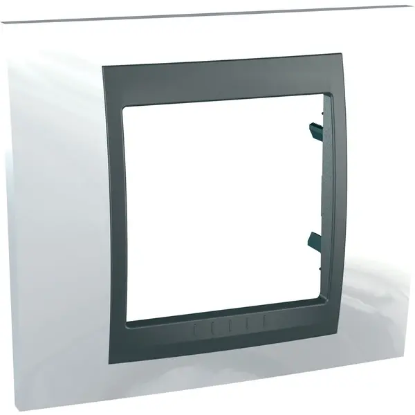 Schneider Electric - MGU66.002.292 - Unica Top 1g Frame Top White-Graphite - 1