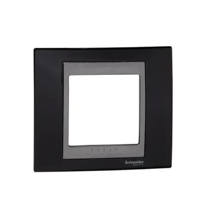 Schneider Electric - MGU66.002.293 - Unica Top 1g Frame Rodium Black-Graphite - 1