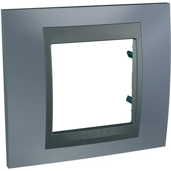 Schneider Electric - MGU66.002.297 - Unica Top 1g Frame Metal Grey-Graphite - 1