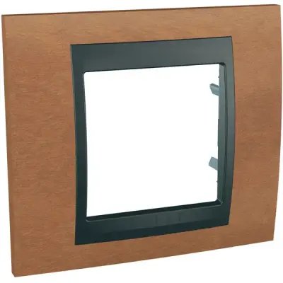 Schneider Electric - MGU66.002.2M2 - Unica Top 1g Frame Cherry Tree-Graphite - 1