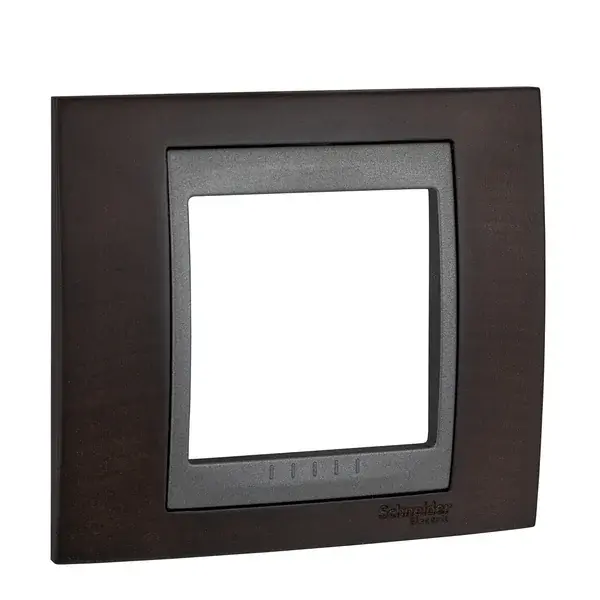 Schneider Electric - MGU66.002.2M3 - Unica Top 1g Frame Wengue-Graphite - 1