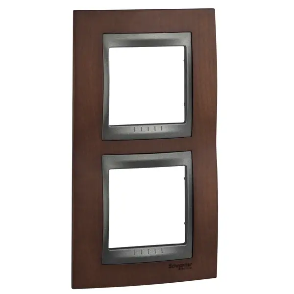 Schneider Electric - MGU66.004V.2M4 - Unica Top 2g Vert Frm Tobacco-Graphite - 1