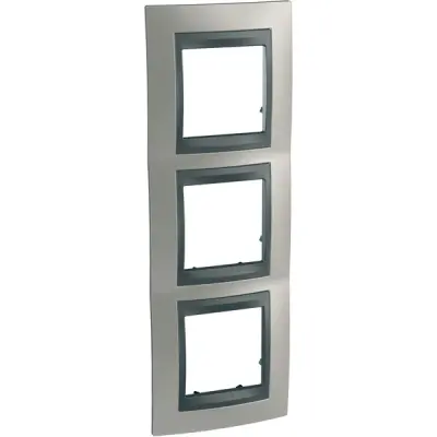 Schneider Electric - MGU66.006.239 - Unica Top 3g Frame Matt Nickel-Graphite - 1