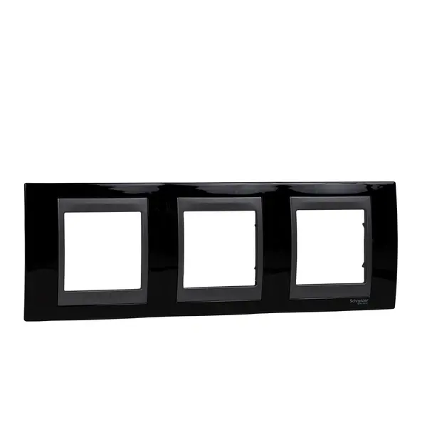 Schneider Electric - MGU66.006.293 - Unica Top 3g Frame Rodium Black-Graphite - 1