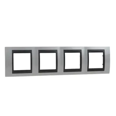 Schneider Electric - MGU66.008.292 - Unica Top 4g Frame Top White-Graphite - 1
