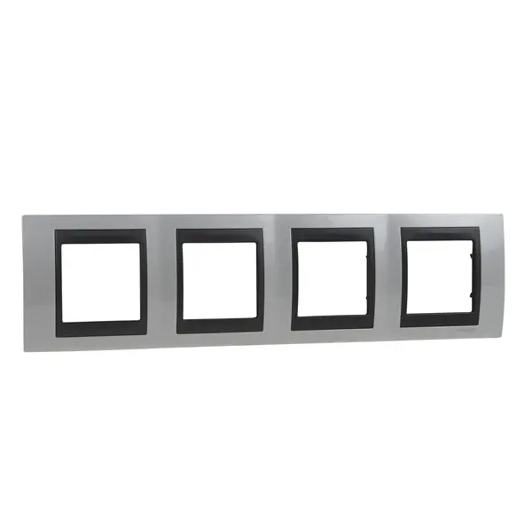 Schneider Electric - MGU66.008.292 - Unica Top 4g Frame Top White-Graphite - 1