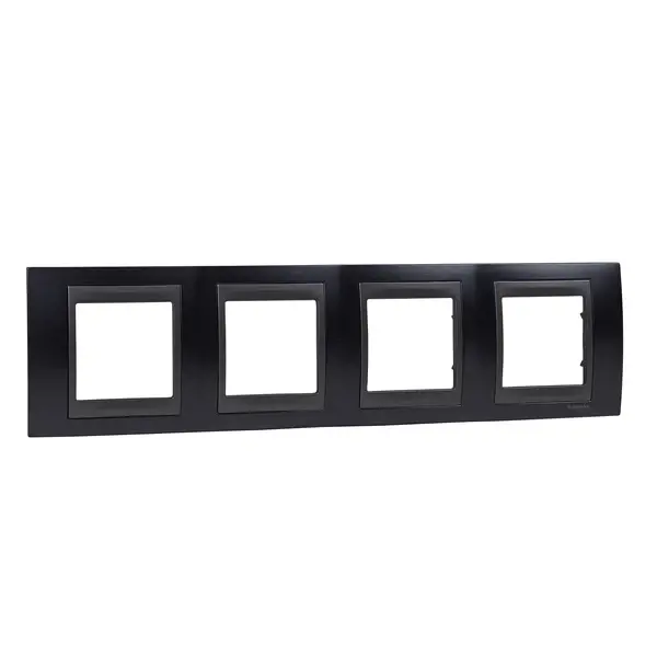 Schneider Electric - MGU66.008.297 - Unica Top 4g Frame Metal Grey-Graphite - 1