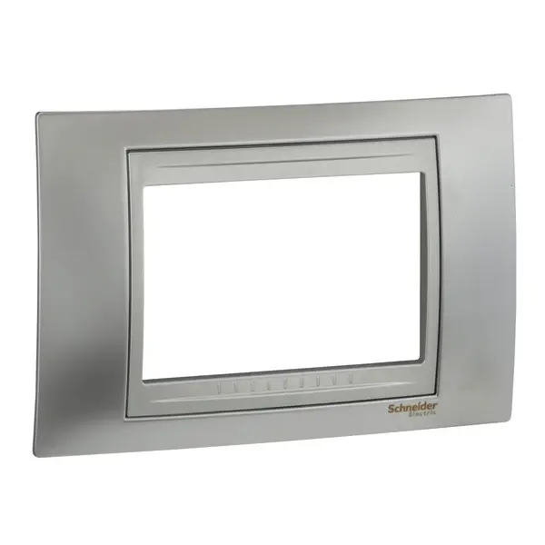 Schneider Electric - MGU66.103.038 - Unica Top 4g Frame Glossy Chrome-Alum - 1