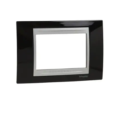 Schneider Electric - MGU66.103.093 - Unica Top 4g Frame Rodium Black-Alum - 1