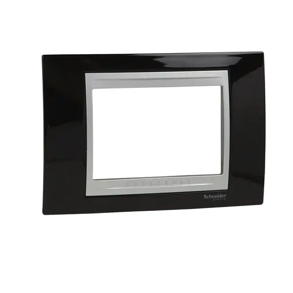 Schneider Electric - MGU66.103.093 - Unica Top 4g Frame Rodium Black-Alum - 1