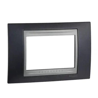 Schneider Electric - MGU66.103.097 - Unica Top 4g Frame Metal Grey-Alum - 1