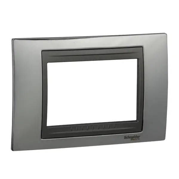Schneider Electric - MGU66.103.210 - Unica Top 4g Frame Bright Chrome-Graphit - 1