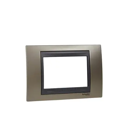 Schneider Electric - MGU66.103.296 - Unica Top 4g Frame Onyx Copper-Graphite - 1