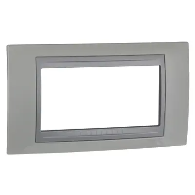 Schneider Electric - MGU66.104.092 - Unica Top 4g Frame Top White-Alum - 1