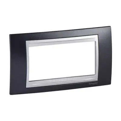 Schneider Electric - MGU66.104.097 - Unica Top 4g Frame Metal Grey-Alum - 1
