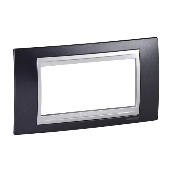 Schneider Electric - MGU66.104.097 - Unica Top 4g Frame Metal Grey-Alum - 1