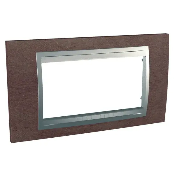 Schneider Electric - MGU66.104.0M4 - Unica Top 4g Frame Tobacco-Alum - 1