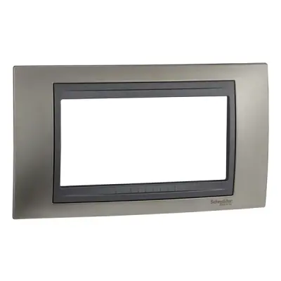Schneider Electric - MGU66.104.239 - Unica Top 4g Frame Matt Nickel-Graphite - 1