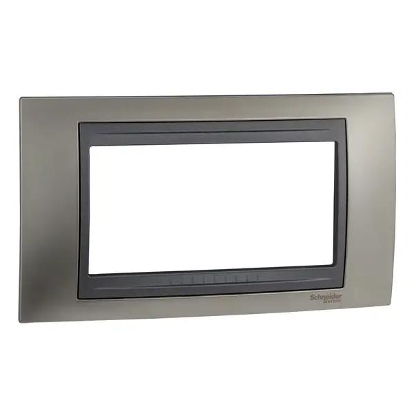 Schneider Electric - MGU66.104.239 - Unica Top 4g Frame Matt Nickel-Graphite - 1