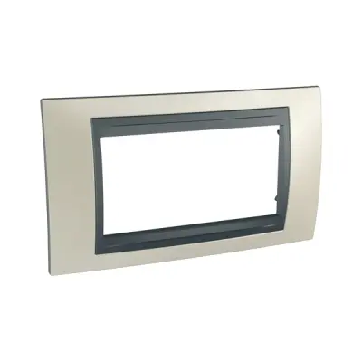 Schneider Electric - MGU66.104.295 - Dört modül çerçeve - Mat titanyum/grafit - 1