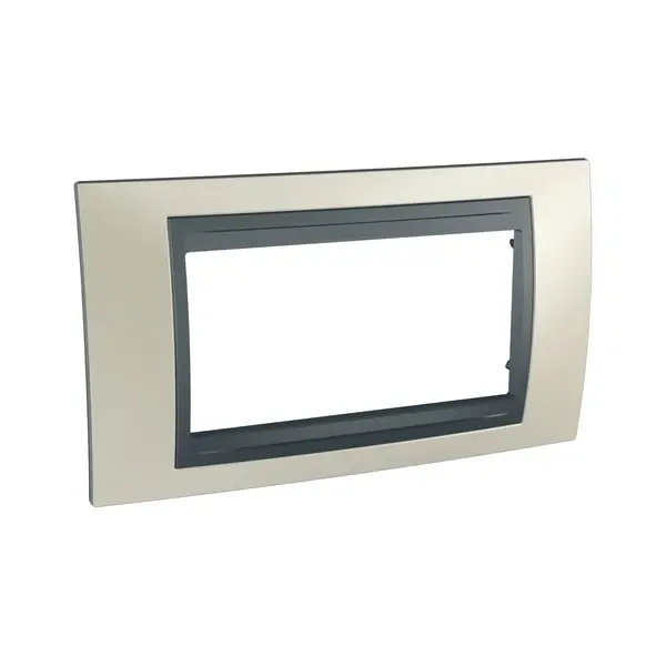 Schneider Electric - MGU66.104.295 - Dört modül çerçeve - Mat titanyum/grafit - 1