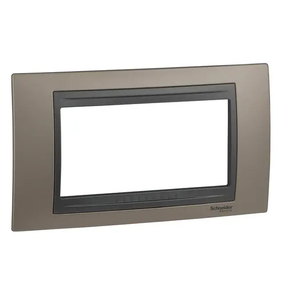 Schneider Electric - MGU66.104.296 - Unica Top 4g Frame Onyx Copper-Graphite - 1