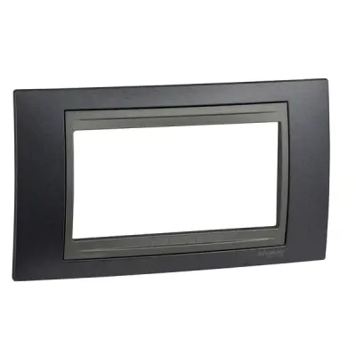 Schneider Electric - MGU66.104.297 - Unica Top 4g Frame Metal Grey-Graphite - 1