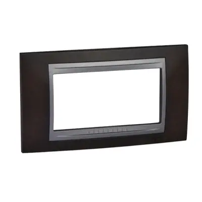 Schneider Electric - MGU66.104.2M3 - Unica Top 4g Frame Wengue-Graphite - 1