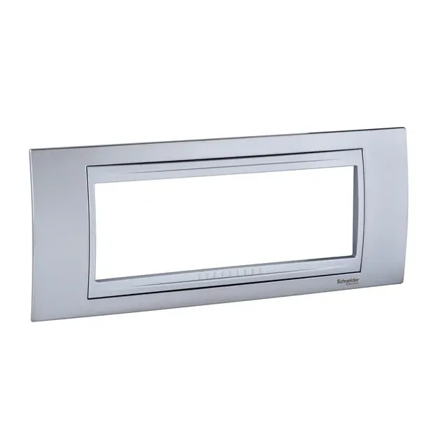 Schneider Electric - MGU66.106.038 - Unica Top 4g Frame Glossy Chrome-Alum - 1
