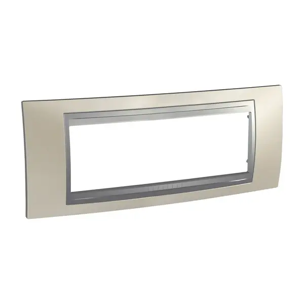 Schneider Electric - MGU66.106.039 - Unica Top 4g Frame Matt Nickel-Alum - 1