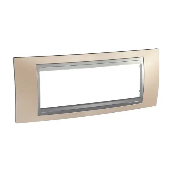Schneider Electric - MGU66.106.096 - Unica Top 4g Frame Onyx Copper-Alum - 1