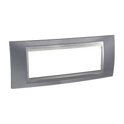 Schneider Electric - MGU66.106.097 - Unica Top 4g Frame Metal Grey-Alum - 1