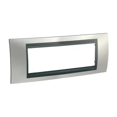 Schneider Electric - MGU66.106.238 - Unica Top 4g Frame Glossy Chrome-Graphit - 1