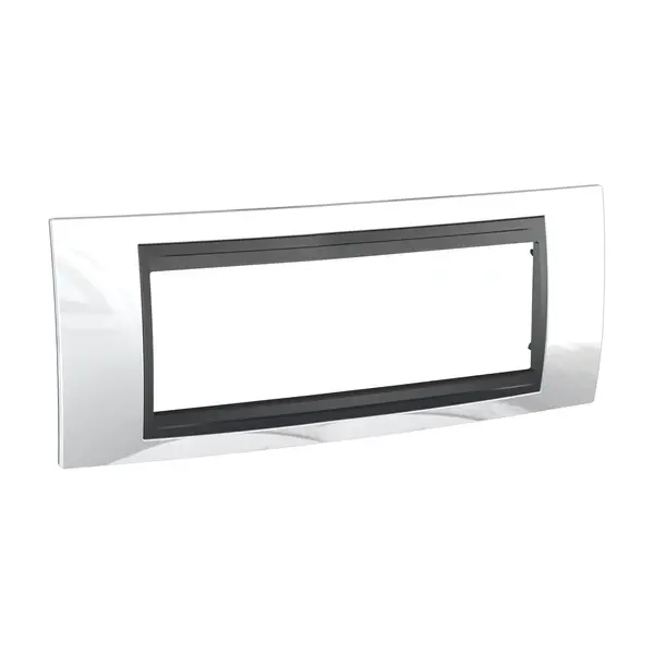 Schneider Electric - MGU66.106.292 - Unica Top 4g Frame Top White-Graphite - 1