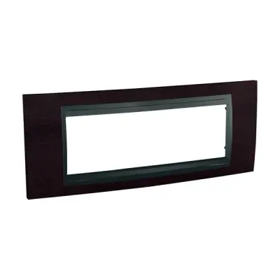 Schneider Electric - MGU66.106.2M3 - Unica Top 4g Frame Wengue-Graphite - 1