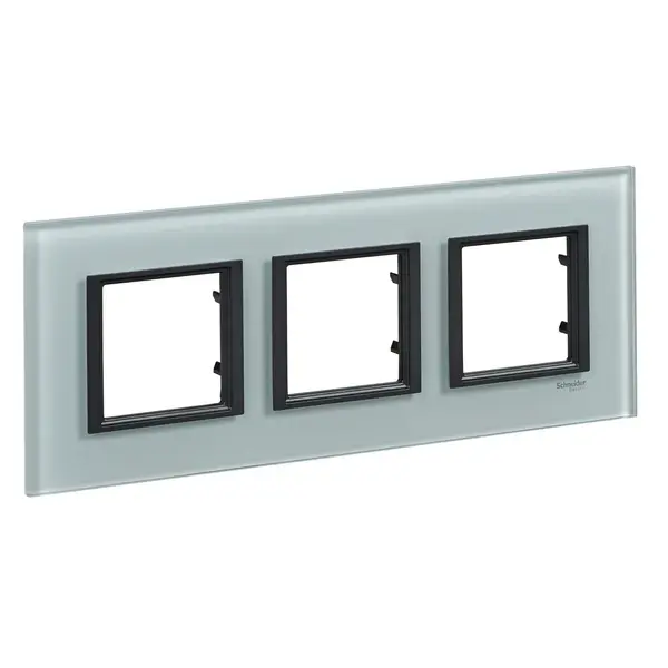 Schneider Electric - MGU68.006.7C3 - Unica Class 1g Frame Grey Glass - 1