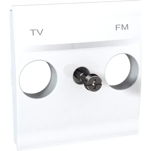 Schneider Electric - MGU9.440.18 - Unica TV/FM Cover Plate 2m White - 1