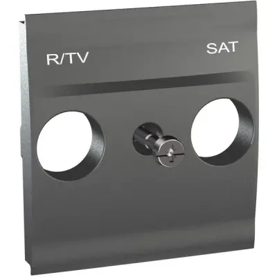 Schneider Electric - MGU9.441.12 - Unica R-TV/SAT Cover Plate 2m Graphite - 1