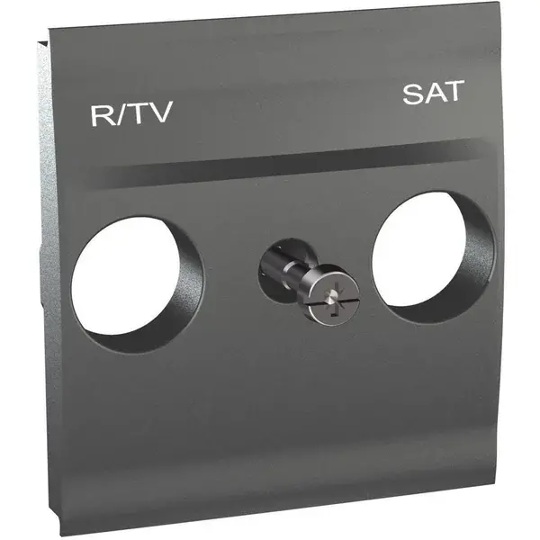 Schneider Electric - MGU9.441.12 - Unica R-TV/SAT Cover Plate 2m Graphite - 1