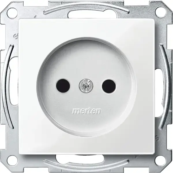 Schneider Electric - MTN2000-0319 - Merten Sys-M S.O. w/o Earthing Plr Wht - 1