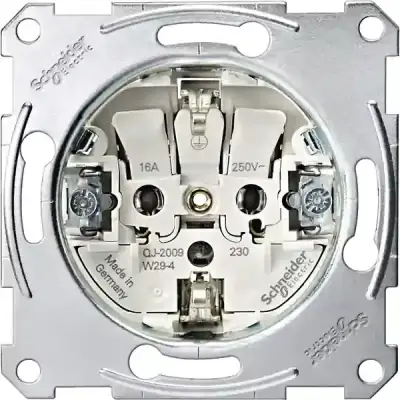 Schneider Electric - MTN2300-0000 - Merten Side-e. Socket-o. Insrt Screwless - 1