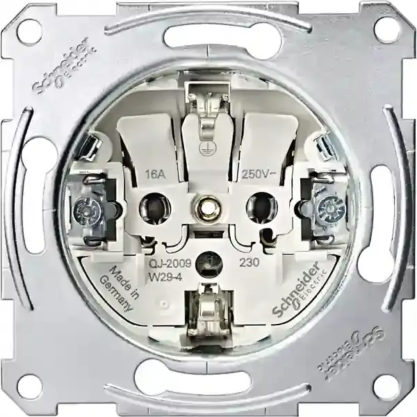 Schneider Electric - MTN2300-0000 - Merten Side-e. Socket-o. Insrt Screwless - 1
