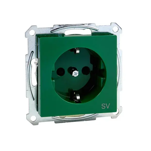 Schneider Electric - MTN2300-0304 - Merten Sys-M Side-e. S.O. w/shttr Green - 1