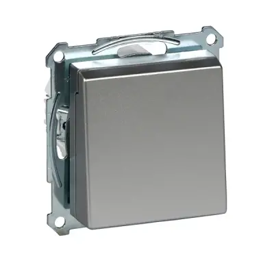 Schneider Electric - MTN2310-0460 - Merten Sys-M Side-e. S.O w/sht&lid Alum - 1